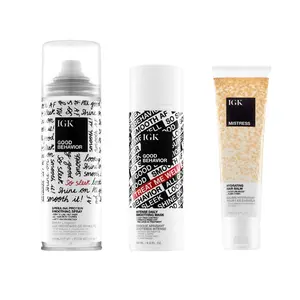IGK RAINY DAY BUNDLE | Good Behavior Smoothing Spray + Good Behavior Intense Daily Smoothing Mask + Mistress Hydrating Hair Balm