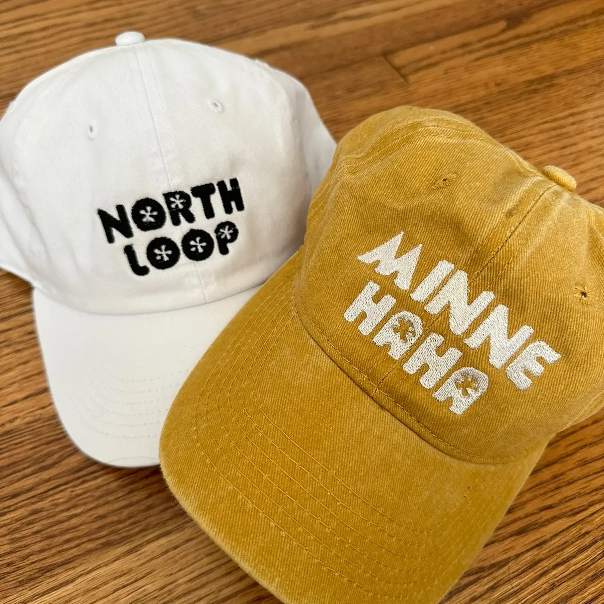 Custom Embroidered Hat - Flower Font