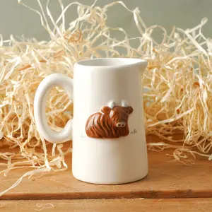 Bramble Farm Highland Cow Creamer Jug in Gift Box
