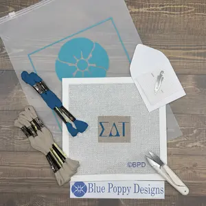 Sigma Delta Tau 2x2 Needlepoint Kit