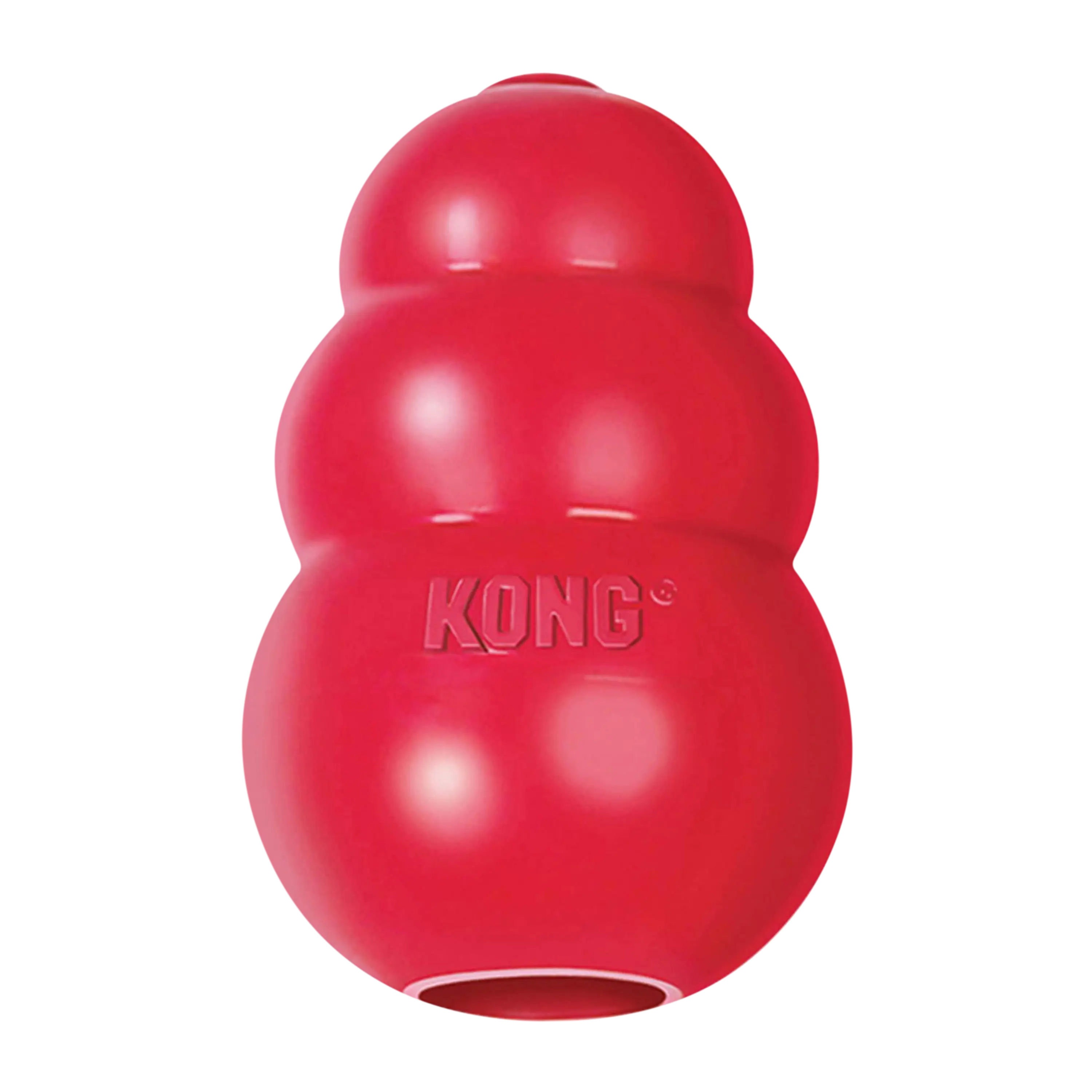 KONG Classic Stuffable Dog Toy - Fetch & Chew Toy for Dogs - Erratic Bounce for Extended Play Time - Durable Natural Rubber Material