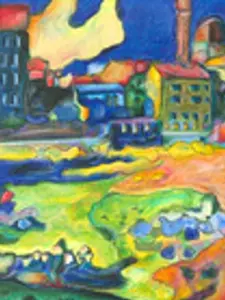 River Town Art Print Decor Poster