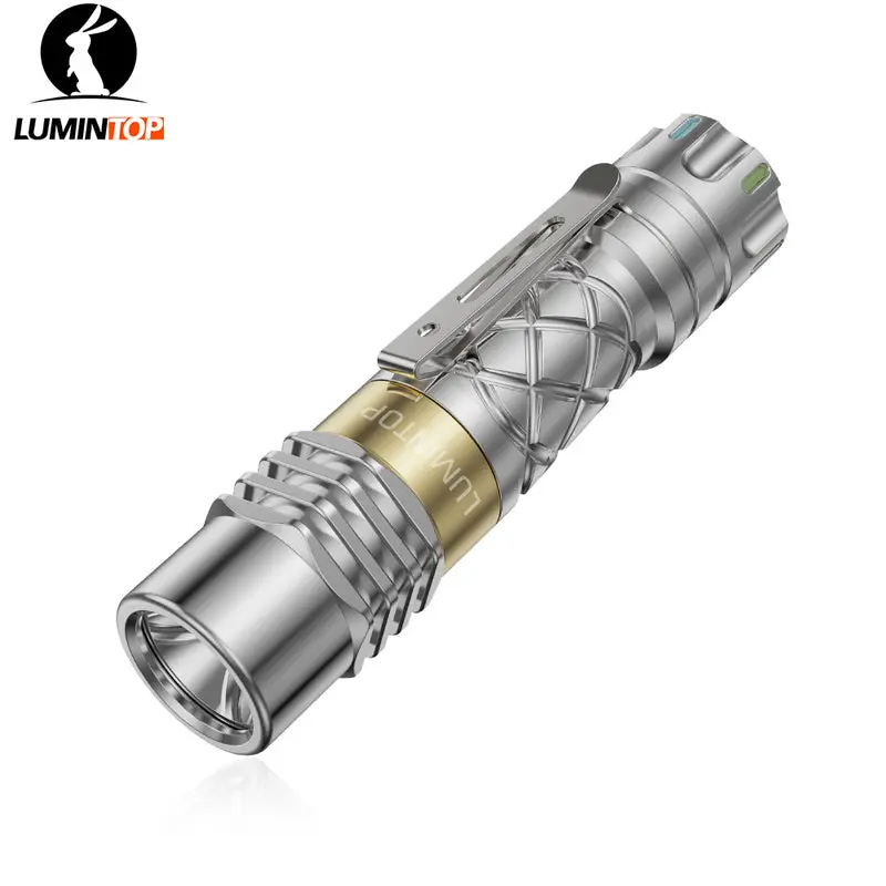 LUMINTOP Ring King Tactical EDC Handheld Flash Light, 1000 Lumens, USB Rechargeable with 14500 Battery, IPX8 Waterproof LED Torch for Camping & Emergencies, Rechargeable Powerful Flashlights, Flash Lights, Usb Port, Handheld Light tiktokshopbacktoschool