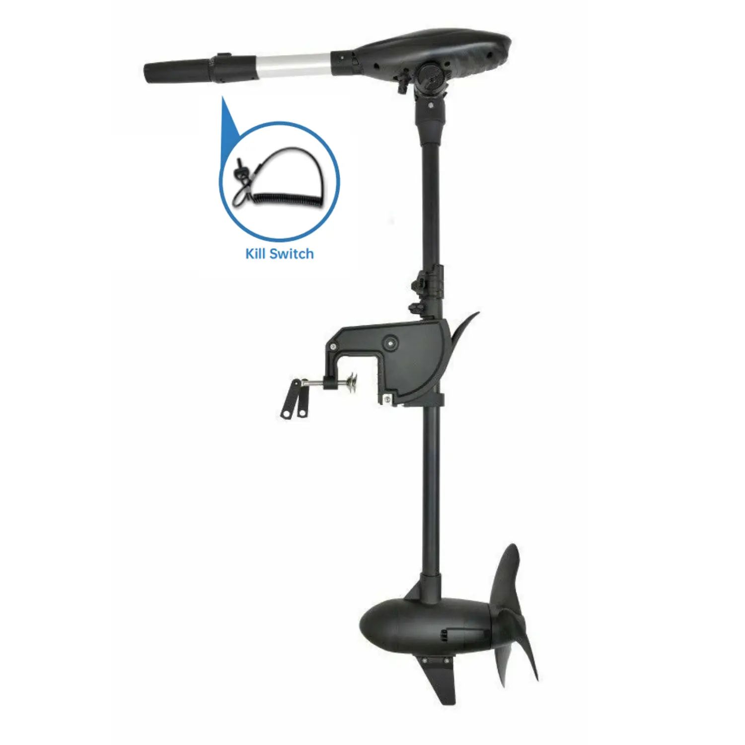 HASWING Electric Trolling Motor – 24V 110LBS 35.4 Inch Shaft Protruar G Brushless Motor with Gear Box Mount Bracket Stepless Speed Control Boat Fishing Saltwater Freshwater