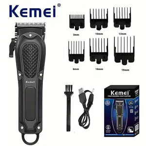 Retro Haircuts for Men Electric Hair Clippers, Cordless Rechargeable Clippers, 1 Box Cordless USB Charging, Includes a Hairdresser, Six Limit Combs, a Charging Cable, a Safety Buckle, and a Cleaning Brush for Men's Body Hair Clippers Hair Clipper Set