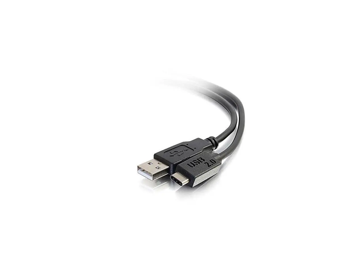 C2G 28872 USB-C Cable - USB 2.0 USB-C to USB-A Male/Male Cable, Thunderbolt 3, Tablet, Chromebook Pixel, Samsung Galaxy TabPro S, LG G6, MacBook, Black (10 Feet, 3.04 Meters)