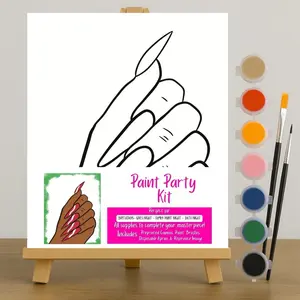 Paint Party Canvas Sip and Paint Kit