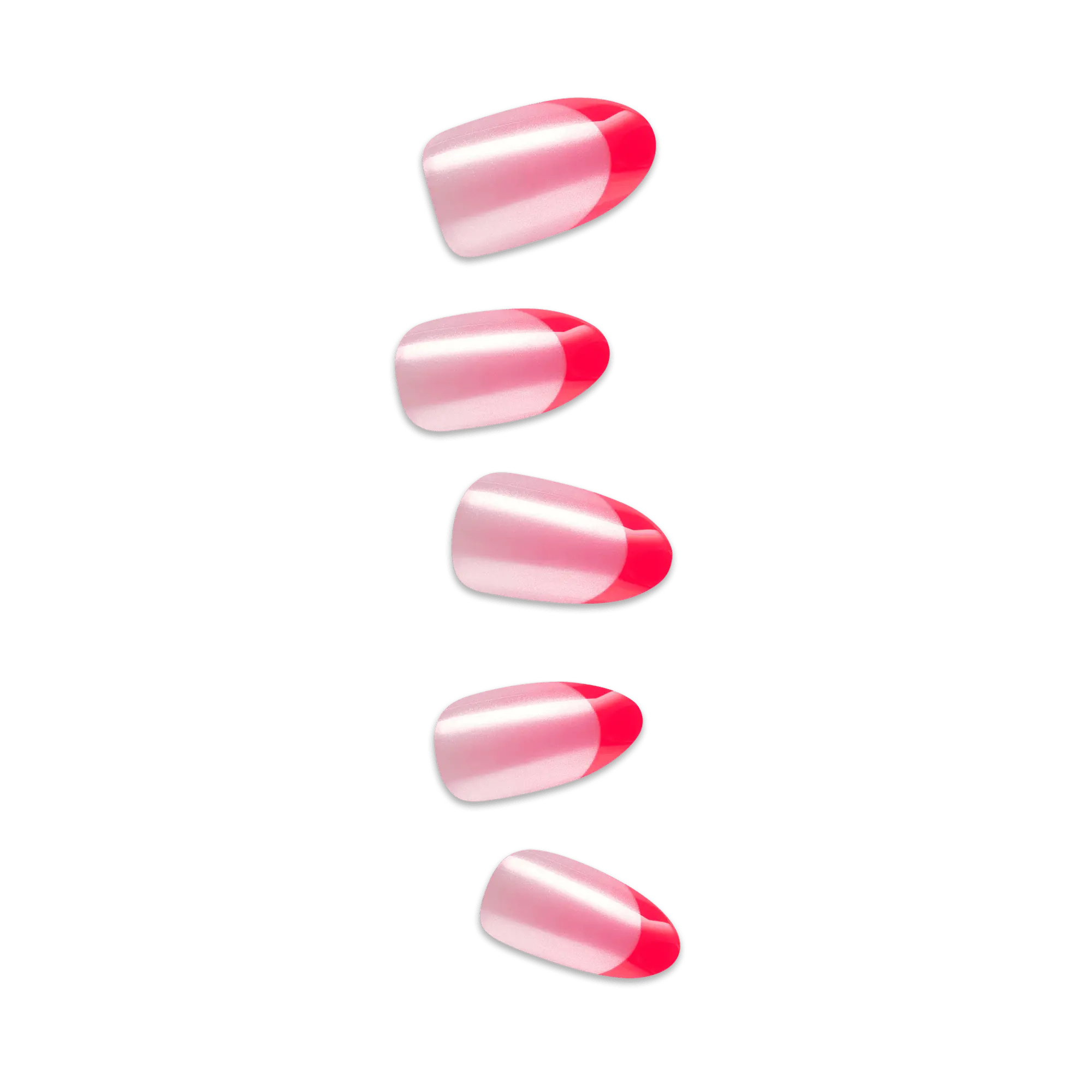 Impress Design No Glue Fake Press On Nails - My Daydreams | French Tips, Pink, Medium, Almond, Manicure