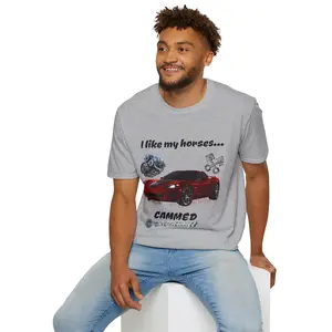 I Like My Horses Cammed T-Shirt | Car Engine Corvette Tee