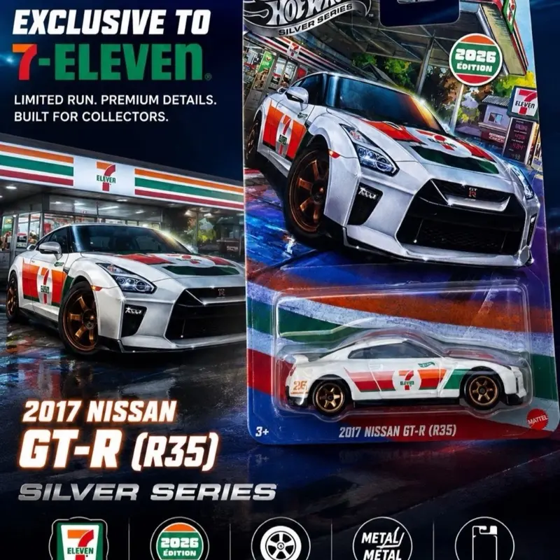 SHIPS FAST IN PROTECTOR Hot Wheels 2026 -2017 Nissan GTR 711 EXCLUSIVE EDITION