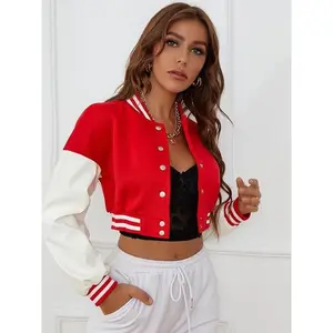 Cool PU Sleeve Baseball Jacket