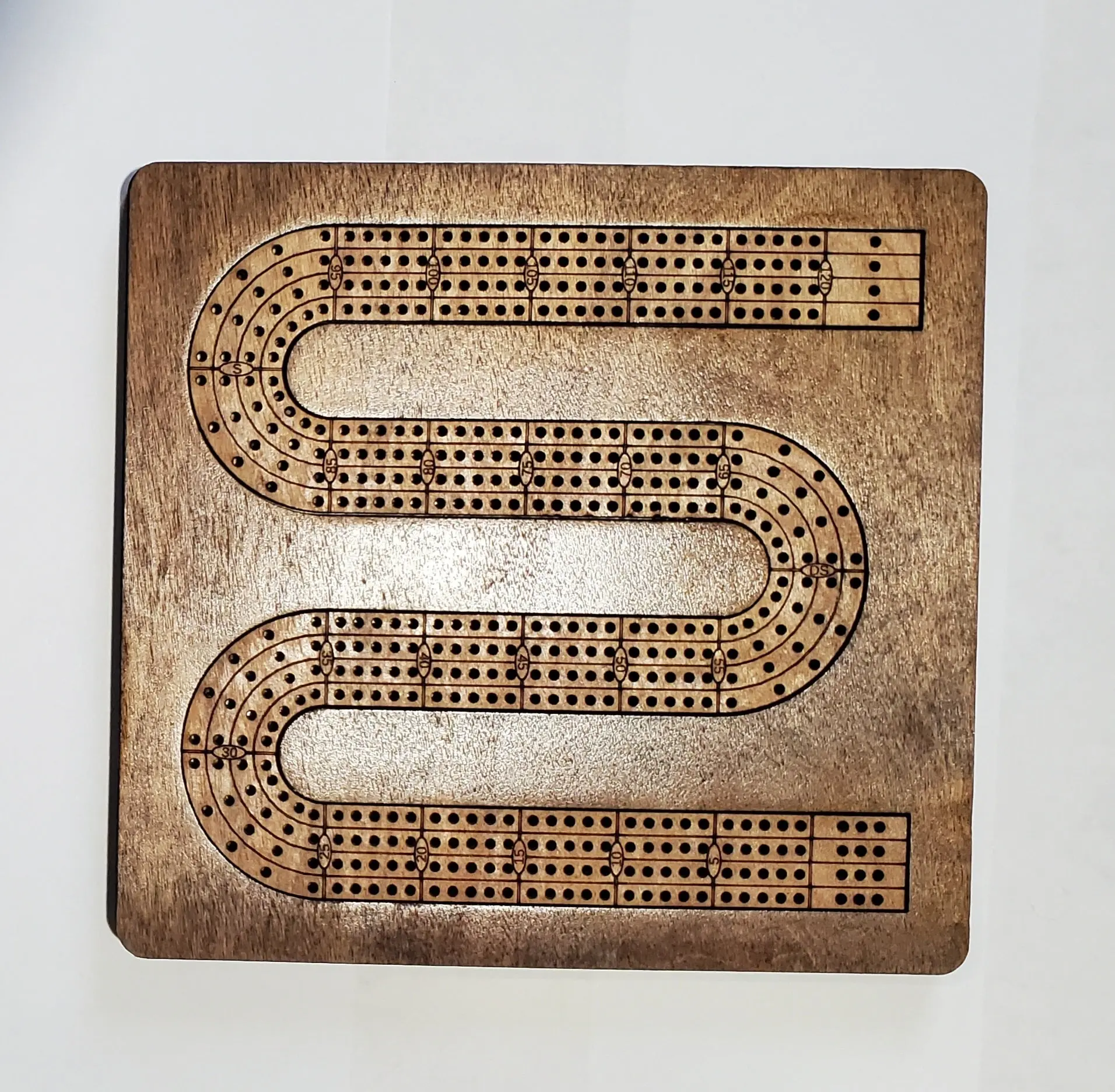 Travel Sized 4 Lane Cribbage Board - 14