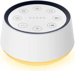 Sound Machine with 30 Soothing Sounds Night Light White Noise Machine for Adults Sleep Machines Memory Function Home Office Travel Lightweight Compact Plastic