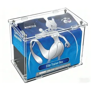 Pokémon Card Game Elite Trainer Gift Box, Premium Acrylic Display Protection Case, Screw Fixed, Collectible Trading Card Storage Solution, Trade Card Box