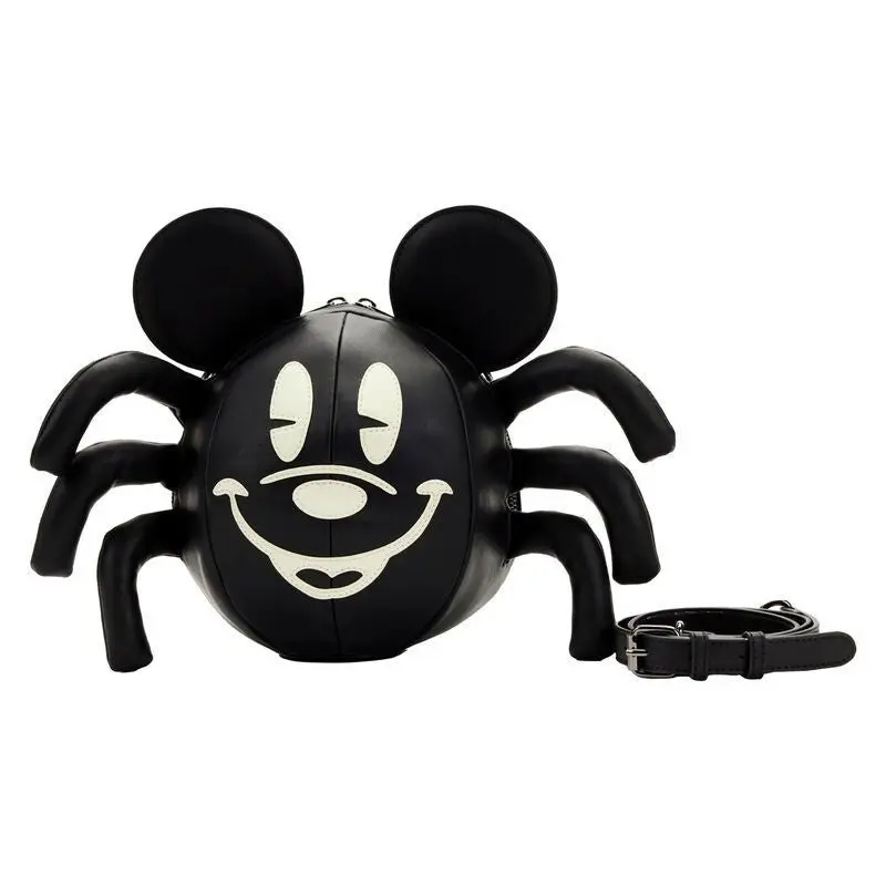 Loungefly Disney Mickey Mouse Spider 3D Figural Crossbody Bag, Women's Vegan Leather Fashion Purse with Movable Legs, Handbag Crossbody Bag, Casual Bags