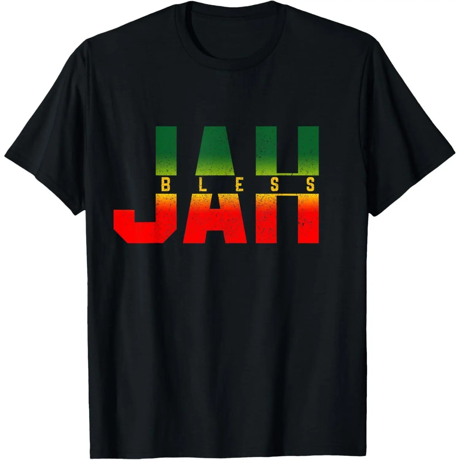 Jah Bless Shirt - Reggae Rastafari Jamaica Rasta T-Shirt T-Shirt
