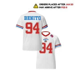 Team Benito 94 Outfit Unisex Football Jersey Casual Sportswear Couples Sport & Outdoor 90s Vintage Jerseys