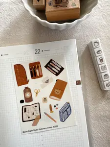 Stationery Goods Bear Doodle Planner Stickers