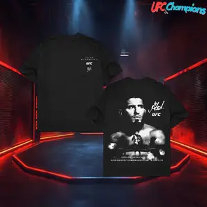 Islam Makhachev UFC Tee, UFC MMA Fan Custom Graphic Design, Gym Wear, Gift for Fighters, Sports Apparel