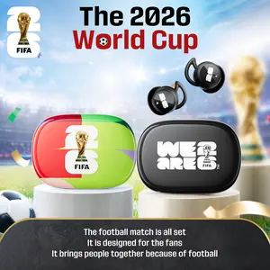 2026 FIFA World Cup Wireless Earbuds, E06 Bluetooth 6.0 Sleep Headphones, World Cup Merchandise Gift, Mini Earbuds with Zero Pressure for Side Sleeping, Suitable for Work, Sports, Sleep, and Study