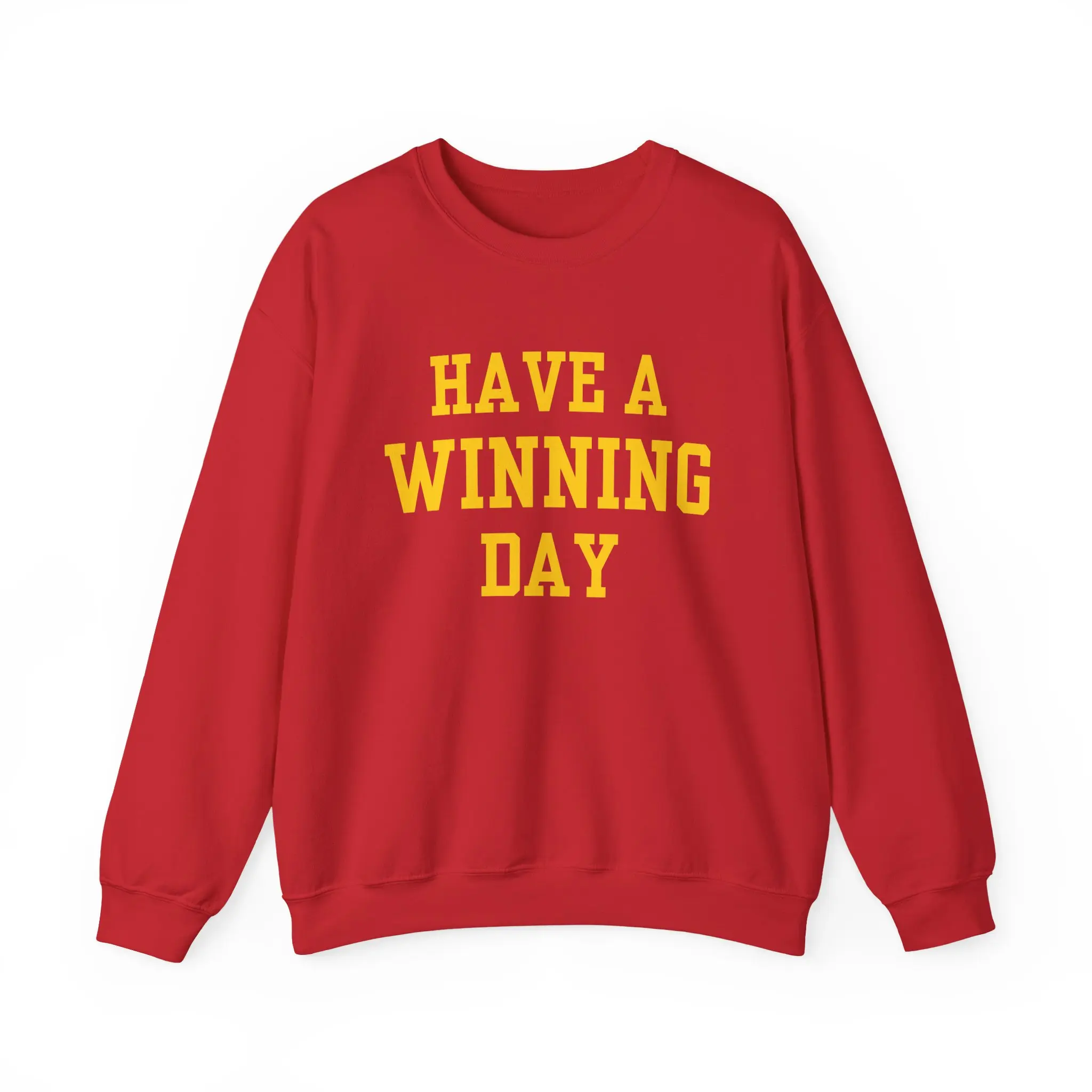 Have a Winning Day Jersey Sweatshirt Jean Moreau 29 Varsity Style Crewneck Casual Fit Soft Cotton Poly Blend Printed Everyday Wear Knit Unisex Varsity Style Long Sleeve Top AFTG