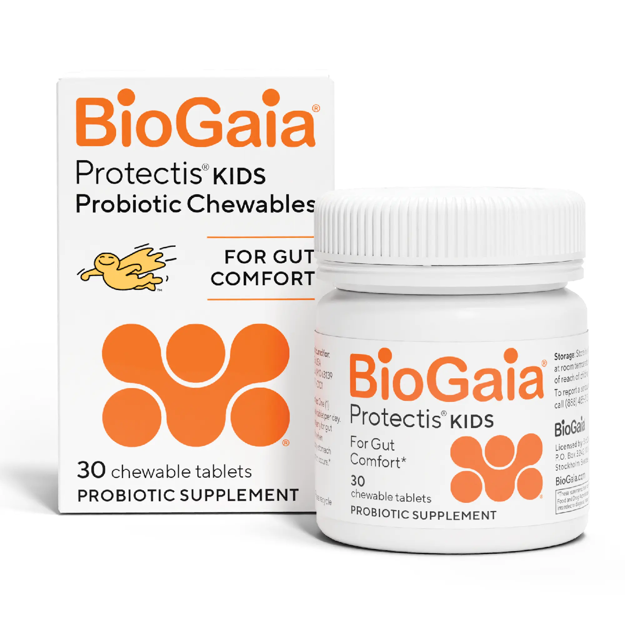 BioGaia Kids Probiotic | Ease Occasional Tummy Discomfort & Constipation | Pediatrician-recommended | Ease Occasional Tummy Discomfort, Gas & Bloating | Promote Regularity | Ages 3+