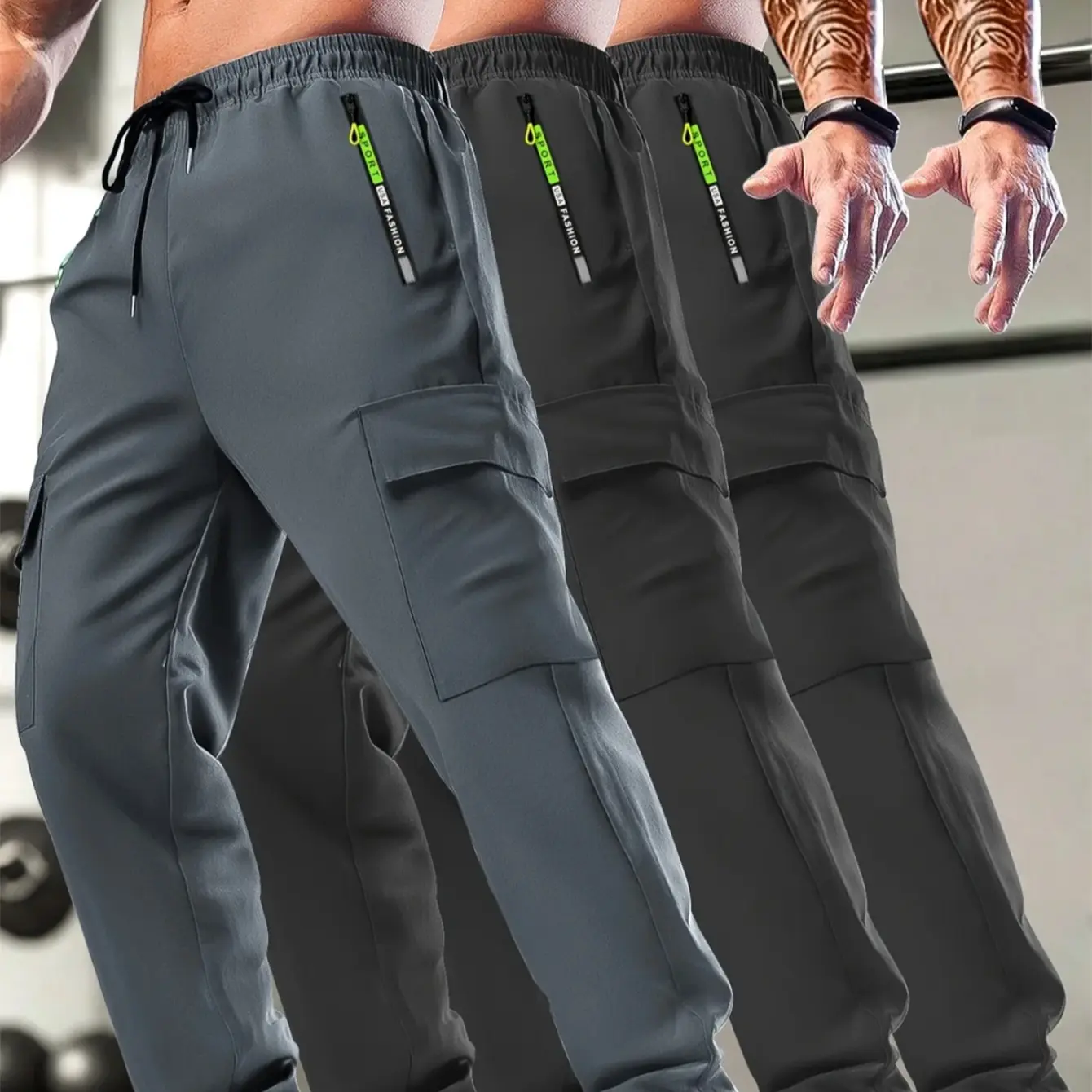 Black + Black + Dark Gray