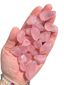 Rose Quartz Tumbled Stone - Polished Natural Rose Quartz