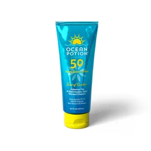 Ocean Potion SPF 50 Sunscreen Lotion - 6.8oz, Clear, Lightweight, Non-Greasy, Water & Sweat-Resistant, Oxybenzone-Free, Scent of Sunshine