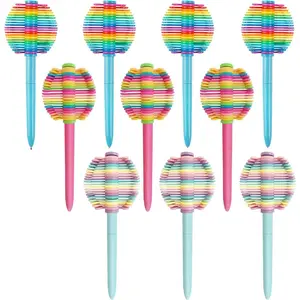 10 Pack Rotatable Fidget Ballpoint Pen for Students, for  (Multicolor)