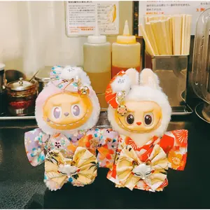 For 17cm Labubu V1 V2 V3 Clothes Traditional kimono clothing Labubu Outfit Accessories Fashion Gift Labubu Roap