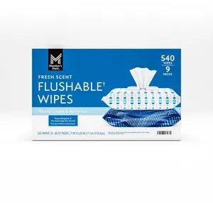Flushable Wipes, Fresh Scent, 540 Count