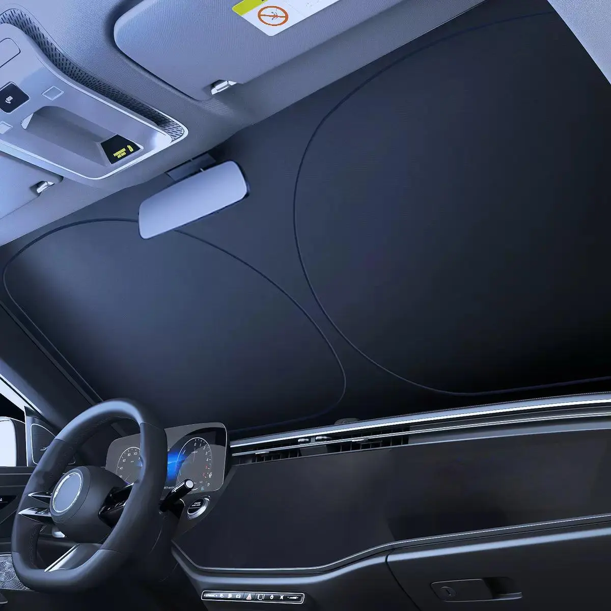 Car Windshield Sunshade for Heat Insulation and Anti-Glare, Automotive Sunshade for Front Windshield, Windscreen Shade Cover for Vehicles, Car Sun Shades