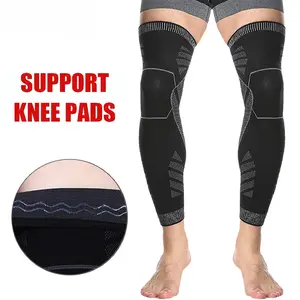 1pc/1pair Long Leg Compression Sleeves,Full Leg Sleeve Long Knee Brace Knee Support Protect Basketball,Football, Knee Pain Relief