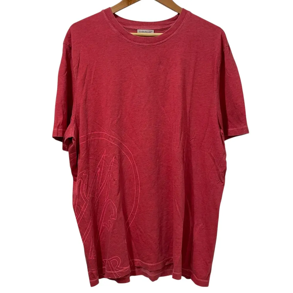 Pre-owned MONCLER Cotton Small Leather Goods Logo Print T shirt