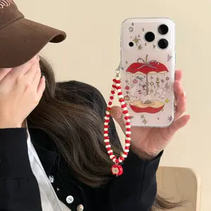 Apple Rabbit Case Compatible with iPhone 17 Pro Max, iPhone 16 Pro Max, iPhone 15 Pro Max, Creative Phone Case, Fashionable Phone Cover, Accessories