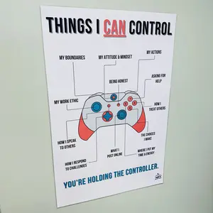 Things I Can Control Anchor Chart | Circle of Control Poster | Social Emotional Learning Poster | Laminated SEL Decor