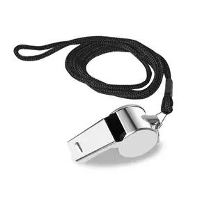 Whistle with Lanyard, Stainless Steel Whistle, Coach Whistle, Referee Whistle, Sports Training Accessories