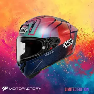 Shoei X-15 Helmet – Marquez Holi Shoei X-15 Helmet – Marquez Holi