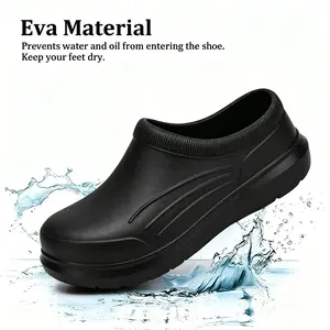 Unisex Fully Closed Waterproof Chef Shoes - Non-Slip Nursing & Work Clogs - Oil-Resistant Kitchen Garden Boots for Men & Women