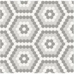 Hexagon Soho Evening Blend Matte Glazed Porcelain Mosaic