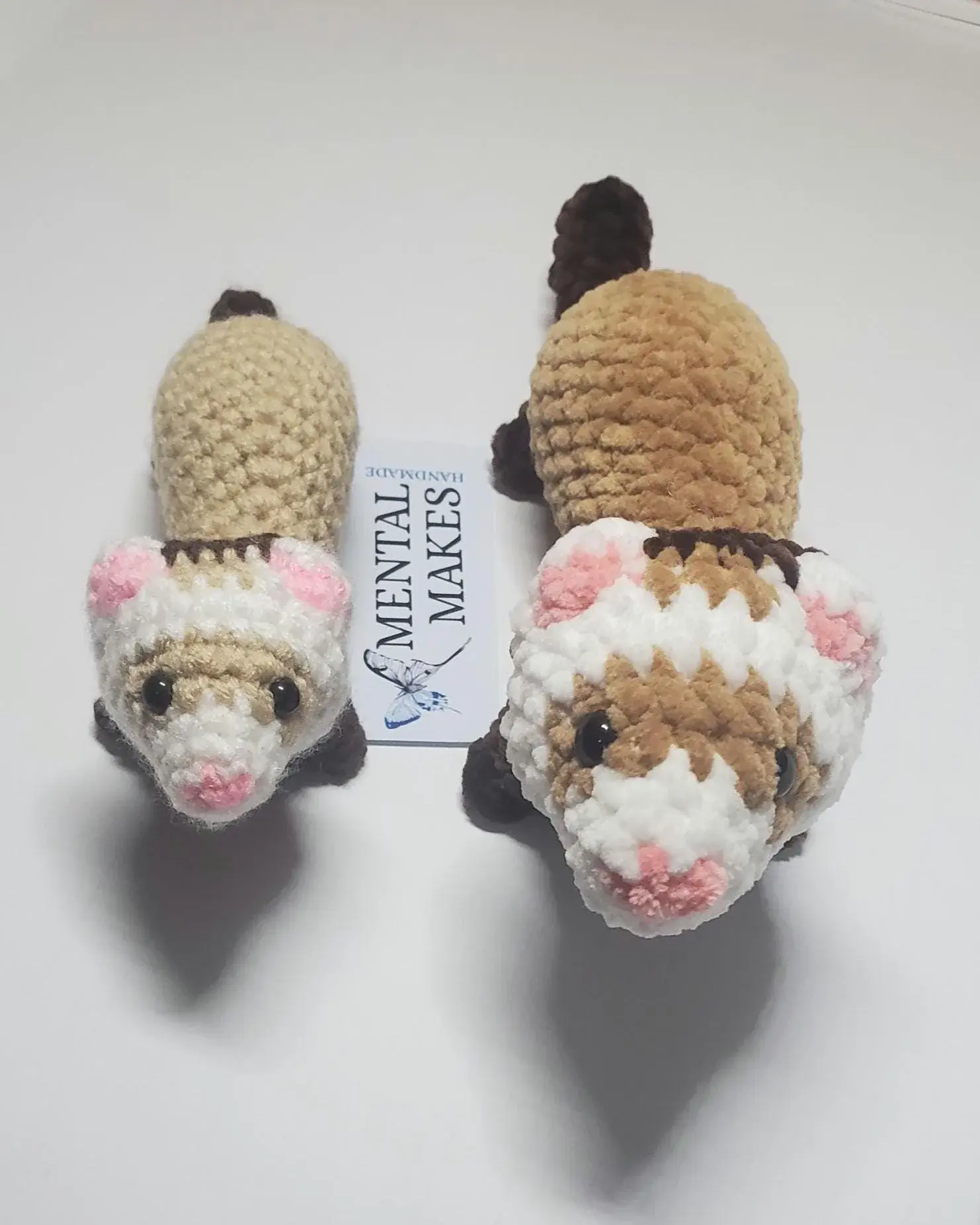 Handmade Crochet Ferret Plushie
