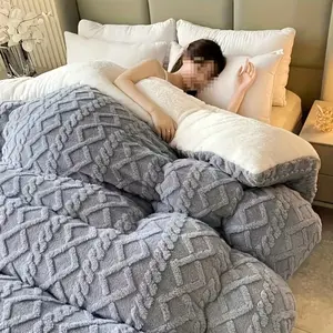 Luxurious Comforter - Soft & Thick All-Season Bedding with Grey Polyester Cover, Microfiber Fill, Medium Weight, Machine Washable for Bedroom, Guest Room & Hotel