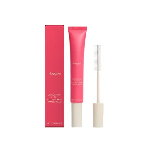 3-In-1 Styling Cream Balm Smoothie Stick, Unisex Haircare Hair Products Hair Smoothing & Styling, Frizz Free Styling, Frizz Control, Nourishes Hair, Includes Application Brush, Easy Daily Use, Nourishing