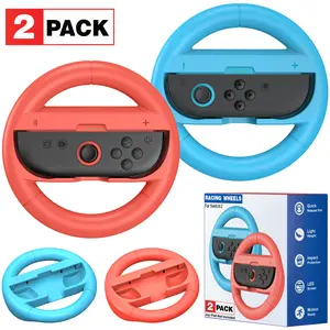 2 Pack (Orange,Blue) Steering Wheels for  Switch 2 & Switch1/OLED for Joy-Con2
