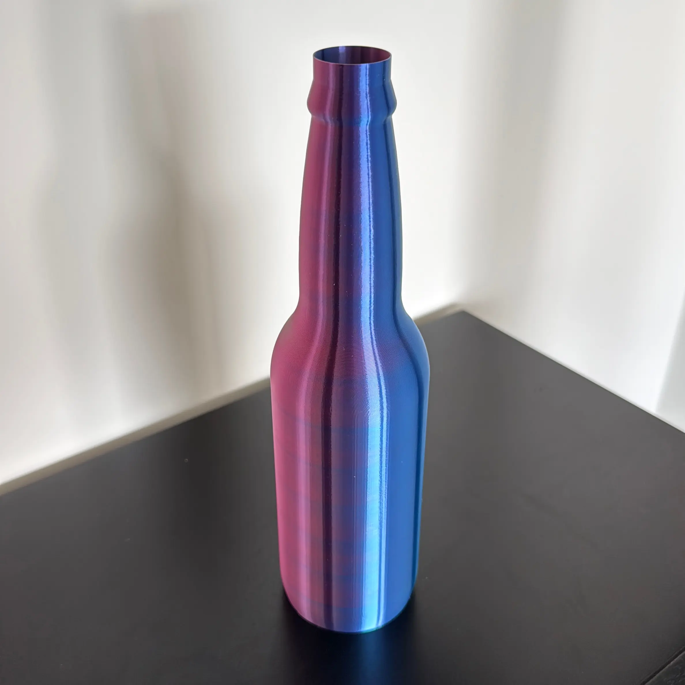 Tricolor Beer Bottle Vase- Art Decor for Beverage Enthusiasts!