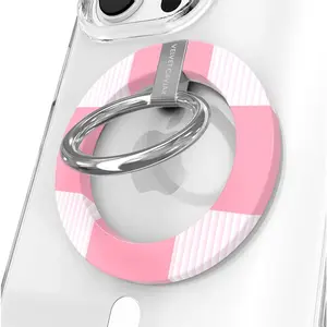 Velvet Caviar Pink Vibe Checkered MagSafe Grip Ring – Trendy Magnetic Phone Grip & Stand with Stylish Pink Checkered Design