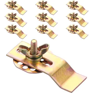10 Pack Undermount Sink Clips, Premium Sink Brackets & Mounting Kit, Installation Hardware for Kitchen Bathroom Countertop Vanity Sink Supports