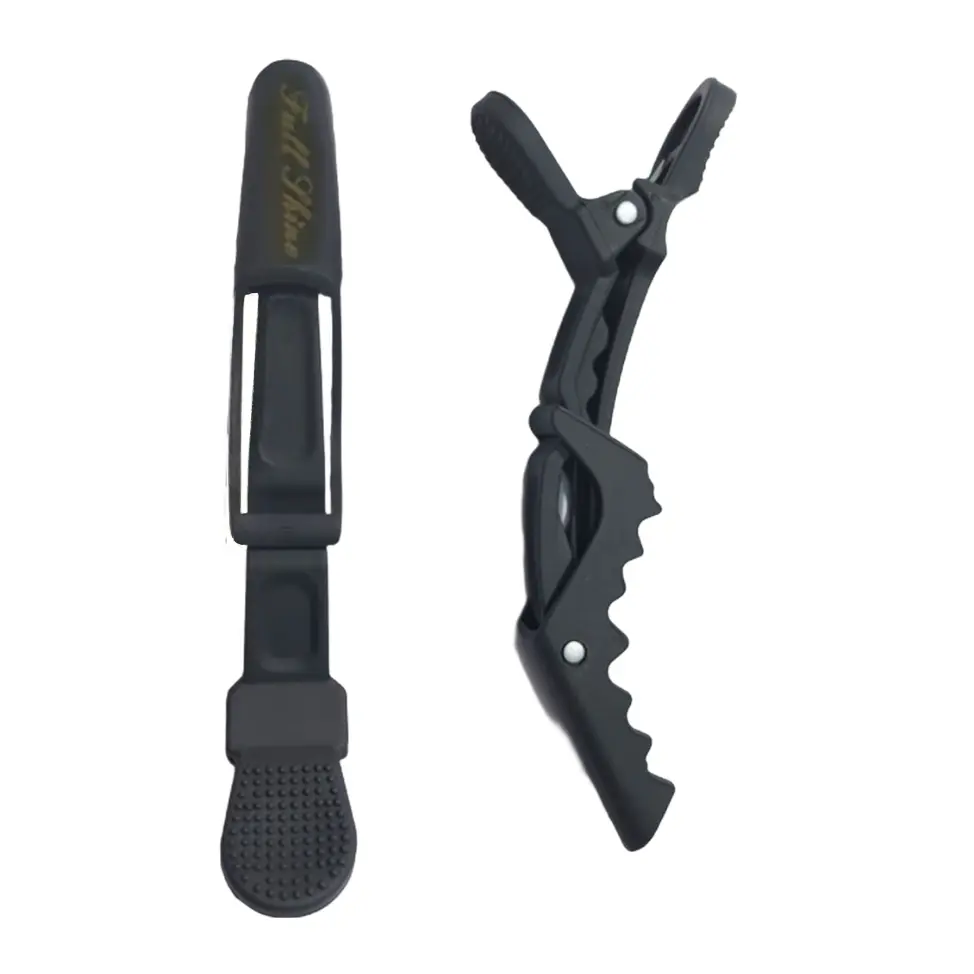 Full Shine Crocodile-clip for Hair Extensions - Salon-Grade Plastic Clips with Spring-Loaded Hinge & Gentle Serrated Edges for Secure Grip and Tangle-Free Use summerwins
