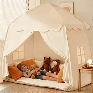 Mongolian Tent Indoor Outdoor Castle Playhouse & Secret Base, Foldable Portable Game Tent, Toddler Play Tent, Christmas Birthday Gift